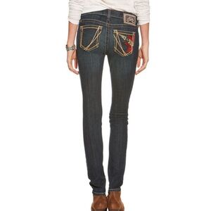Ariat Onyx Pendleton® Skinny Jeans In Spitfire Embroidered Navajo Size 26